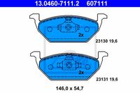 Remmenset, remschijf ATE, Remschijftype: Geventileerd: , Inbouwplaats: Vooras, u.a. für Audi, Skoda, VW, Seat - thumbnail