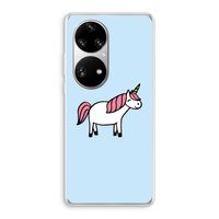Eenhoorn: Huawei P50 Pro Transparant Hoesje Eenhoorn: Huawei P50 Pro Transparant Hoesje