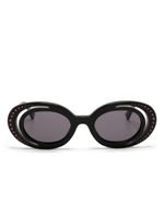 Marni Eyewear lunettes de soleil ovales Zion Canyon - Noir