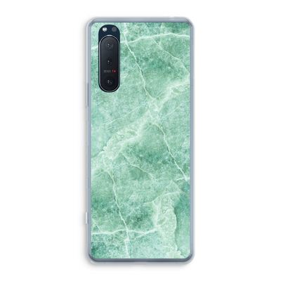 Groen marmer: Sony Xperia 5 II Transparant Hoesje