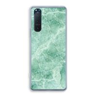 Groen marmer: Sony Xperia 5 II Transparant Hoesje