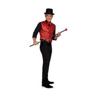 Kostuums voor Volwassenen My Other Me Showman Rood Vest M/L