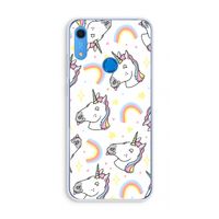 Rainbow Unicorn: Huawei Y6s Transparant Hoesje