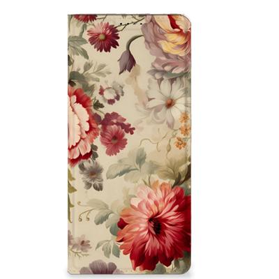 Smart Cover voor OPPO X6 Pro Bloemen Smart Cover voor OPPO X6 Pro Bloemen