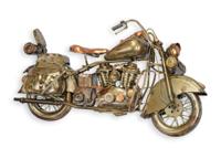 A TIN MODEL OF A MOTORCYLCE