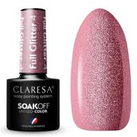Claresa uv/led gellak 5ml full glitter 4 cool pink
