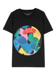 Stella McCartney Kids graphic-print organic cotton T-shirt - Noir