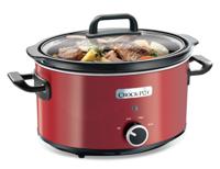 Crock-Pot SCV400RD elektrische sudderpan 3,5 l Zwart, Rood - thumbnail