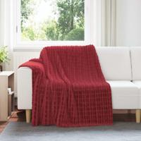 VidaXL Kleden 6 pcs bordeaux rood 200 x 150 cm fleece
