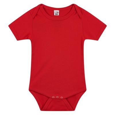 Basic rompertje voor babys - rood - katoen - 240 grams - baby kleding - kraamcadeau