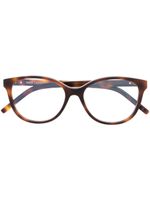 Saint Laurent Eyewear lunettes de vue à monture papillon - Marron - thumbnail