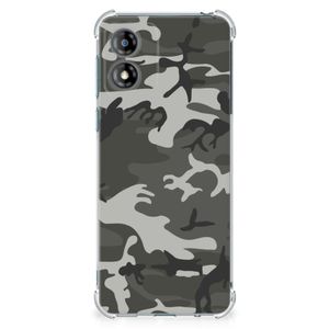 Motorola Moto E13 Doorzichtige Silicone Hoesje Army Light