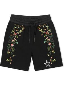 Burberry Kids short à fleurs - Noir