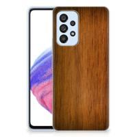 Samsung Galaxy A53 5G | Bumper Hoesje | Donker Hout
