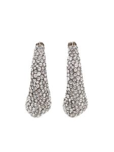 Alexander McQueen boucles d'oreilles à ornements en cristal - Argent