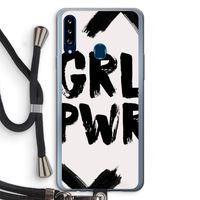 Girl Power #2: Samsung Galaxy A20s Transparant Hoesje met koord