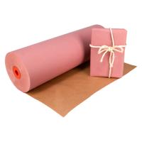 Kraftpapier op rol 59 cm x 400 meter 50 gram/m2 roze
