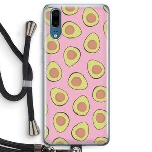 Dancing avocados: Huawei P20 Transparant Hoesje met koord
