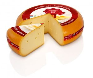 500gr Jong Belegen Noord-Hollandse Gouda met het Rode Zegel   48+