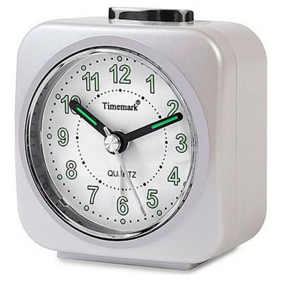 Analoge alarmklok Timemark Wit Stil met geluid Nachtmodus