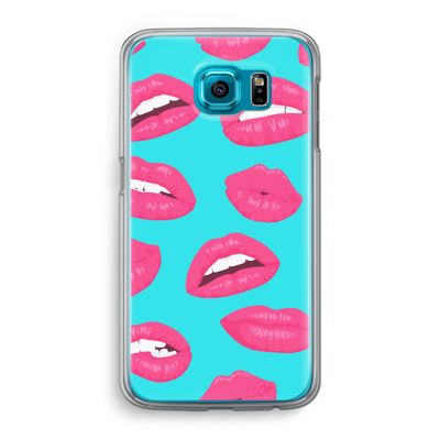 Bite my lip: Samsung Galaxy S6 Transparant Hoesje