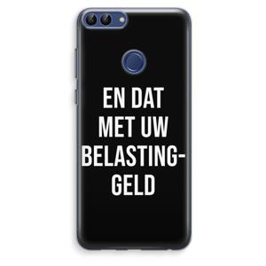 Belastinggeld - Zwart: Huawei P Smart (2018) Transparant Hoesje