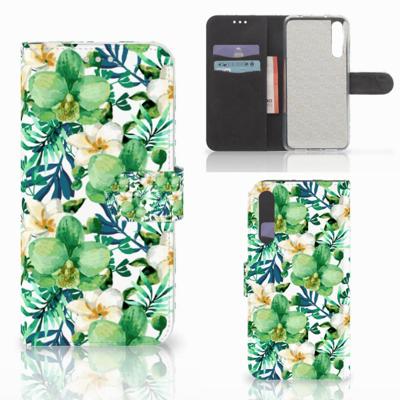 Huawei P20 Pro Hoesje Orchidee Groen