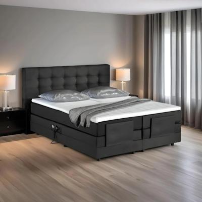 2dekans Elektrische Boxspring King 180 x 200 Zwart/Antraciet [Schade - Niet in originele verpakking]