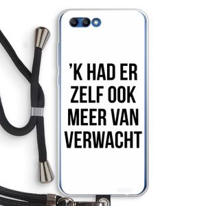 Meer verwacht: Honor 10 Transparant Hoesje met koord