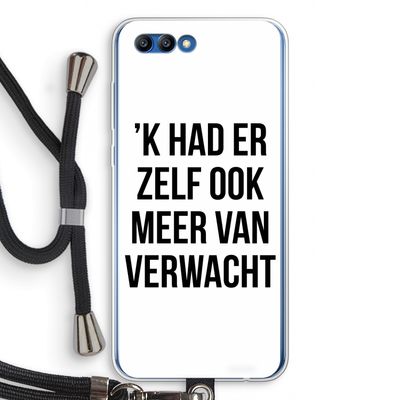 Meer verwacht: Honor 10 Transparant Hoesje met koord