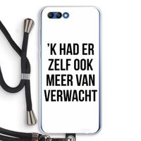 Meer verwacht: Honor 10 Transparant Hoesje met koord