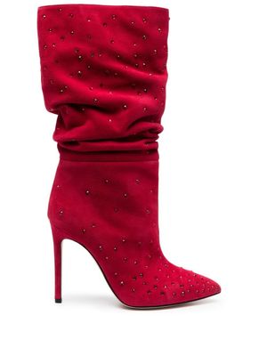 Paris Texas bottines Holly 110 mm à clous - Rouge