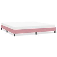 Bedframe zonder matras 200x220 cm fluweel roze