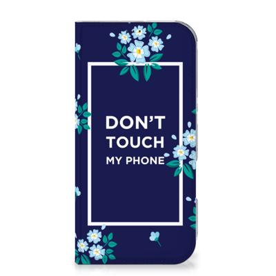 iPhone 16 Pro Max Design Case Flowers Blue DTMP