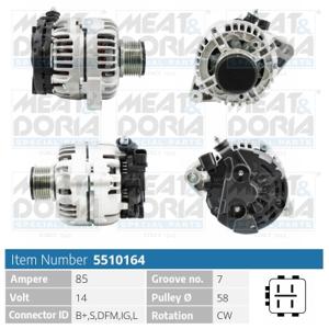 Meat Doria Alternator/Dynamo 5510164