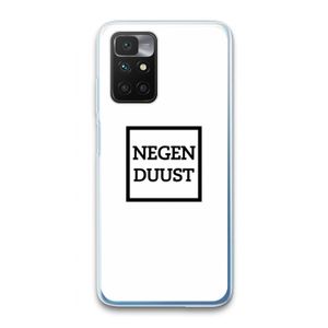 Negenduust vierkant: Xiaomi Redmi 10 Transparant Hoesje