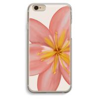 Pink Ellila Flower: iPhone 6 / 6S Transparant Hoesje