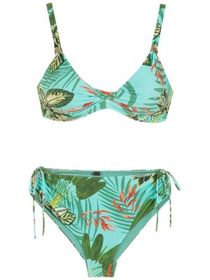 Lygia & Nanny bikini Marcela à imprimé tropical - Vert
