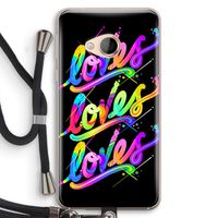 Loves: HTC U Play Transparant Hoesje met koord Loves: HTC U Play Transparant Hoesje met koord