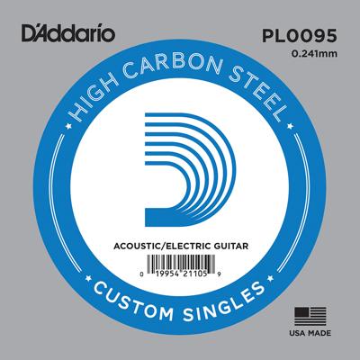 D'Addario PL0095 Losse Snaar .0095 Elektrisch / Western D'Addario PL0095 Losse Snaar .0095 Elektrisch / Western