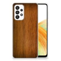 Samsung Galaxy A33 5G | Bumper Hoesje | Donker Hout