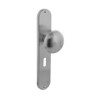 Intersteel Knop op langschild sleutelgat 56mm - RVS - thumbnail