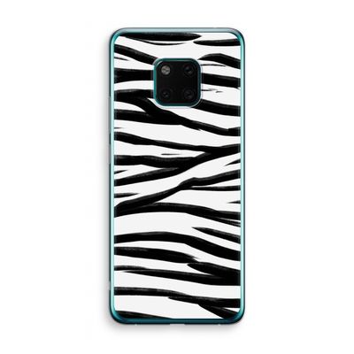 Zebra pattern: Huawei Mate 20 Pro Transparant Hoesje