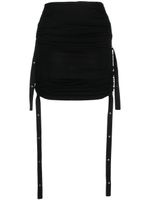 Dion Lee jupe Doric mi-longue à fronces - Noir