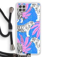 Tijger: Samsung Galaxy A22 4G Transparant Hoesje met koord