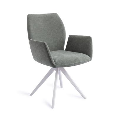 Jesper Home Eetkamerstoel 'Misaki' Turn White, Draaibaar, kleur Breezy Blue