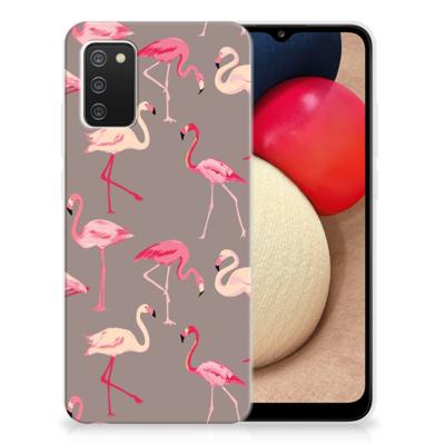 Samsung Galaxy A02s | TPU Hoesje | Flamingo