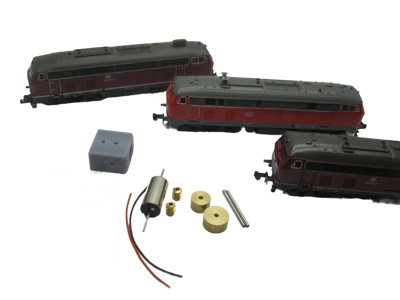 micromotor nf032C Klokankermotor ombouwset voor Fleischmann V 160 BR 210 BR 218