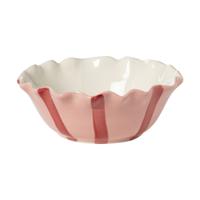 Schaaltje strikjes - roze/rood - ø13x8.7 cm