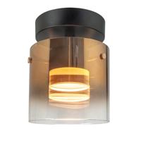 Highlight PlafondlampSalerno zwart met goud glas - P6427.36